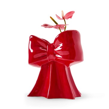 Christmas Red Bow Vase - Anko