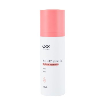 Refine & Revitalise Night Serum 30ml, AHA and BHA - OXX Skincare