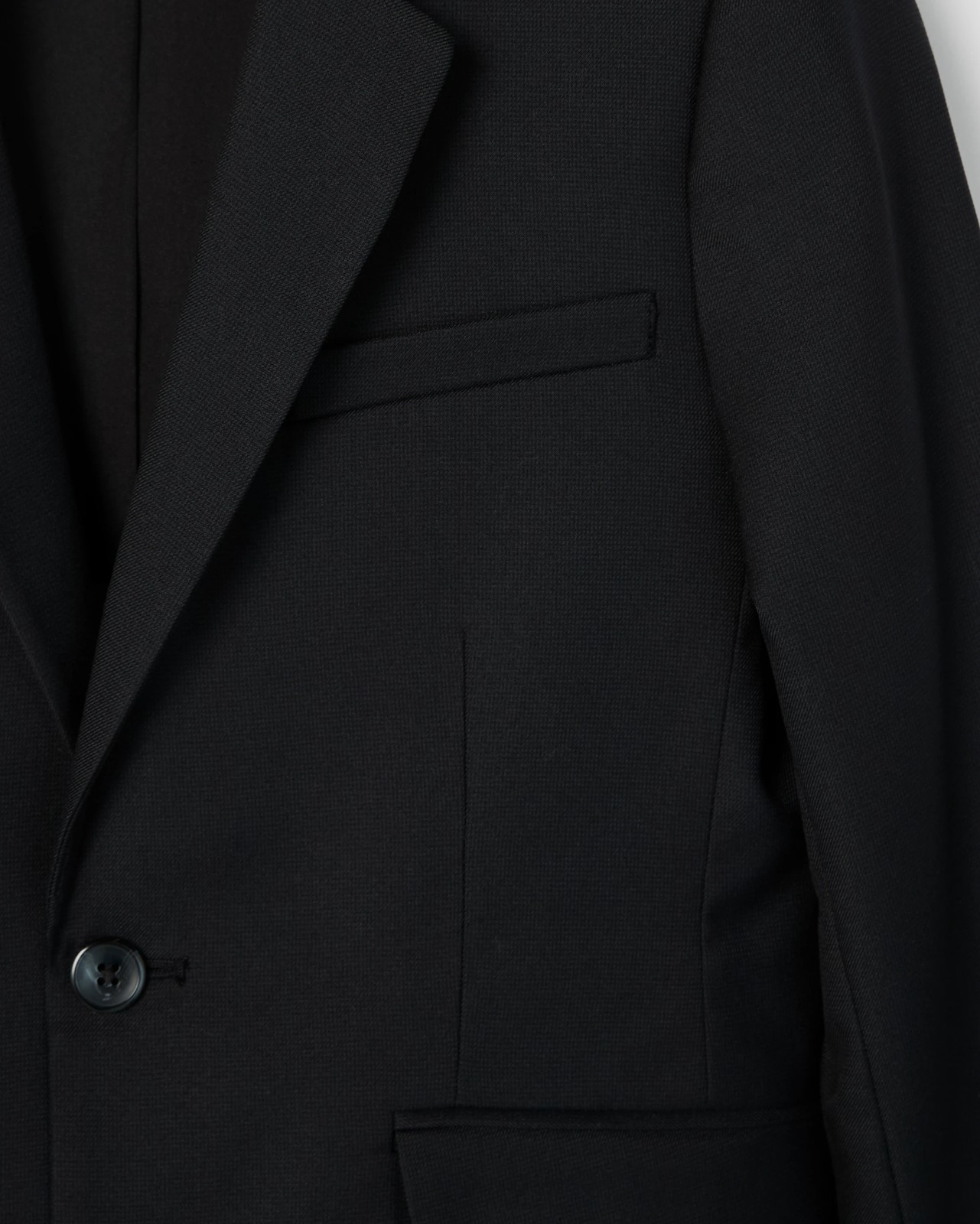Long Sleeve Suiting Jacket - Black 6 of 6