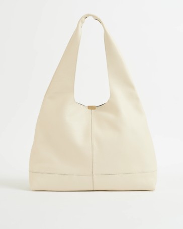 Genuine Leather Slouch Shoulder Bag