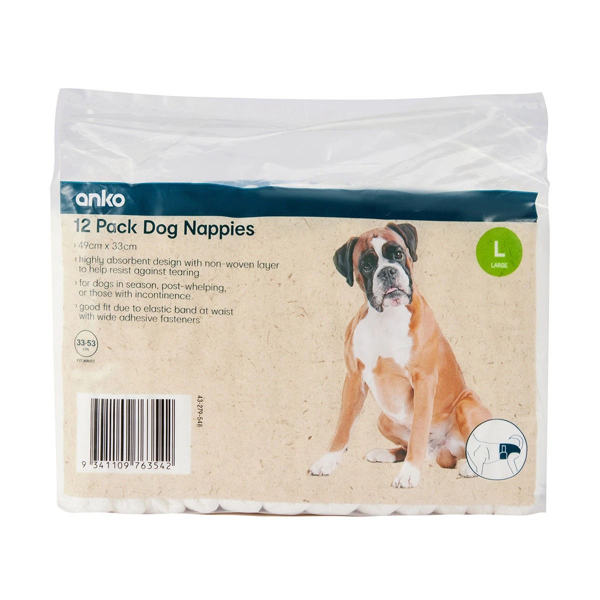 Dog Nappies Large 12 Pack Anko Target Australia