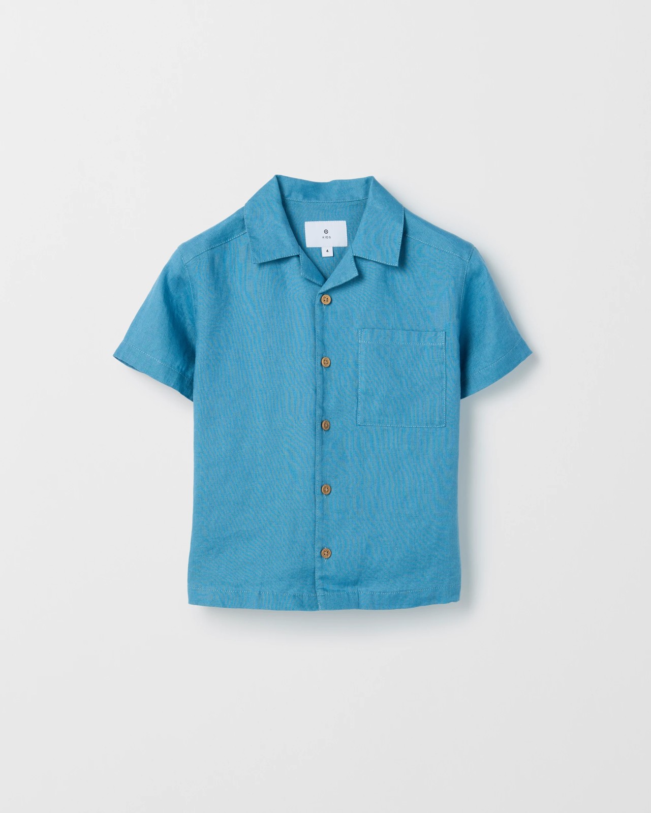 European Linen Shirt - Blue 5 of 6