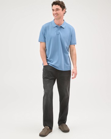 Australian Cotton Short Sleeve Polo Top