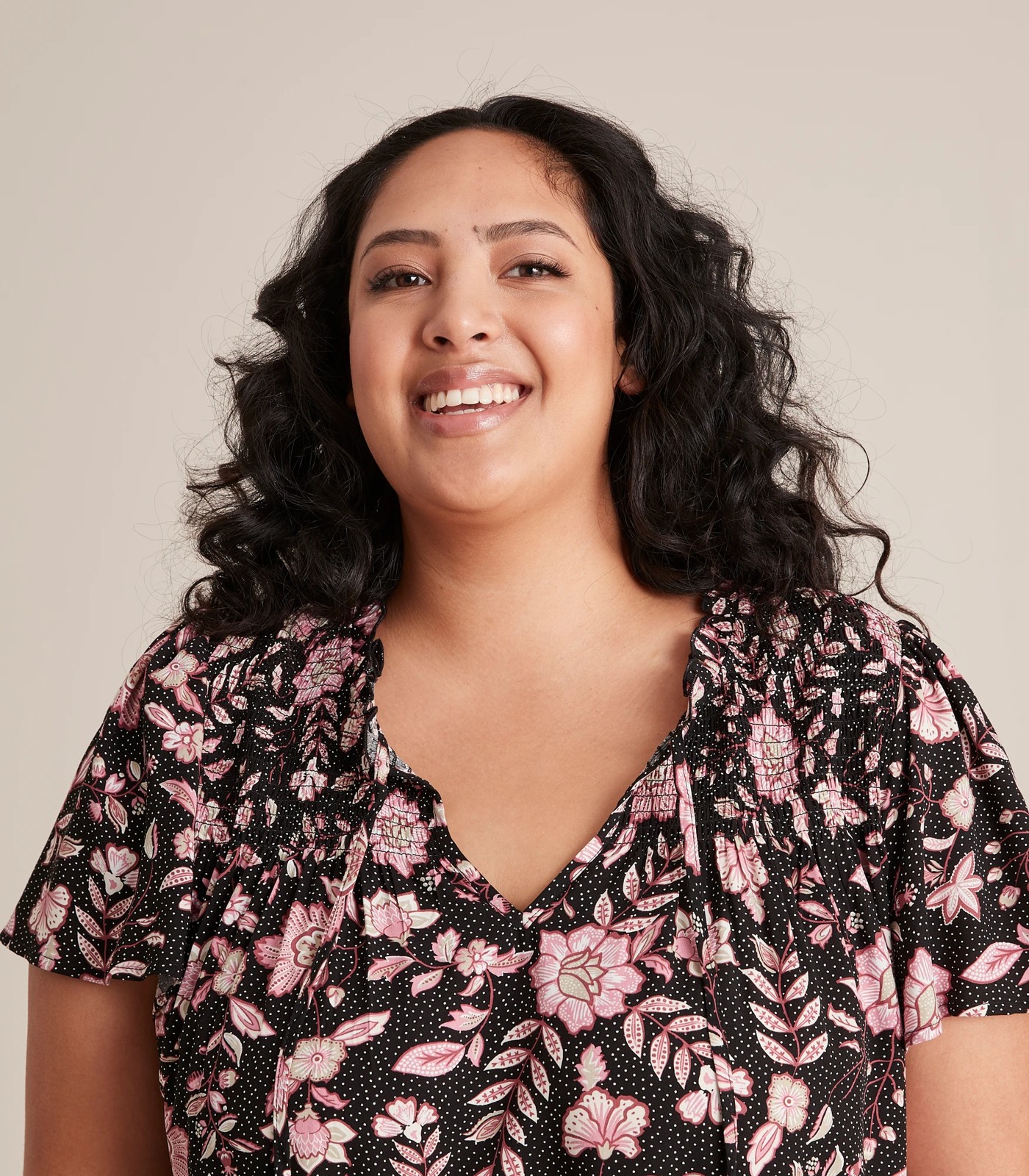 Curve Shirred Yoke Blouse 3 of 6