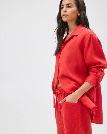European Linen Long Sleeve Shirt