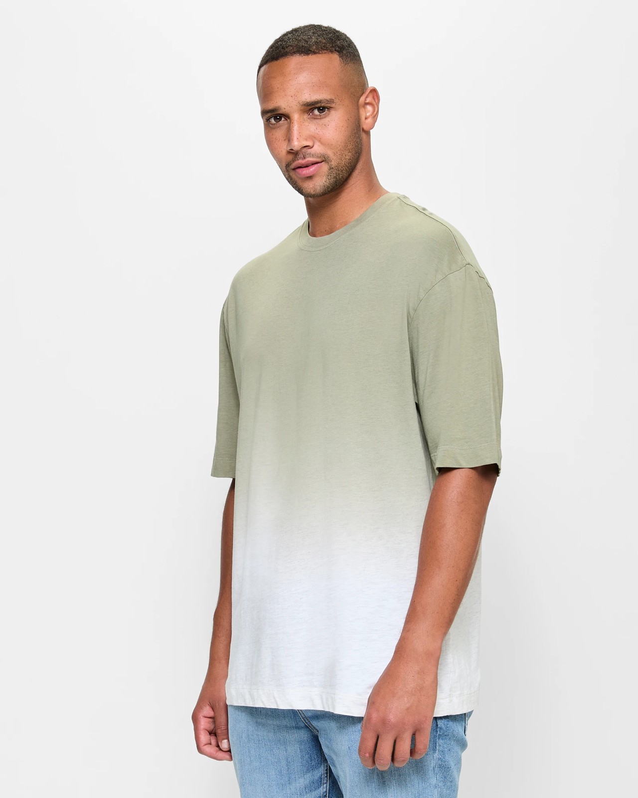 Australian Cotton Blend Dip Dye T-Shirt 3 of 5