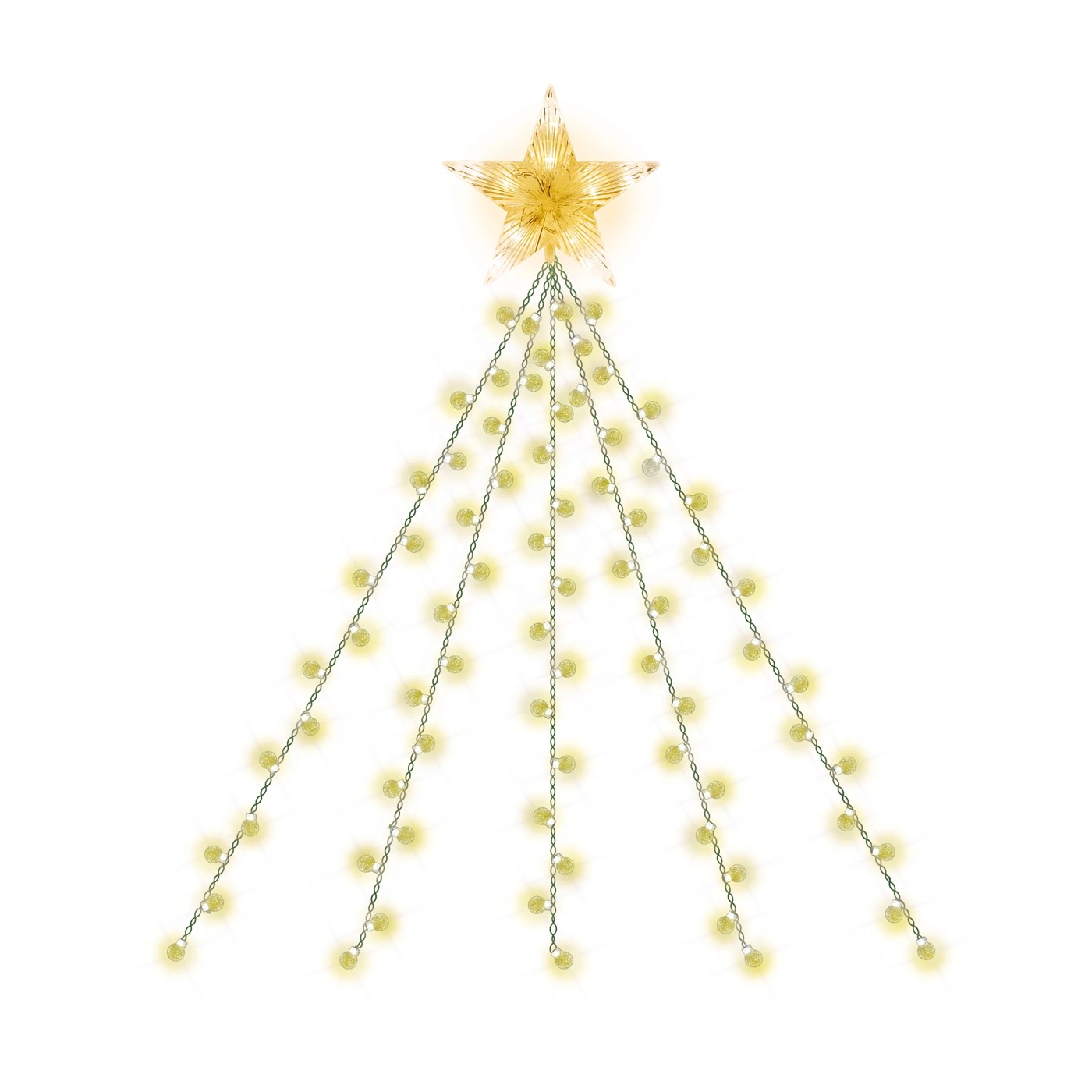 Mirabella Genio Smart 190 LED Warm White Easy Tree Lights with Star 2 of 3