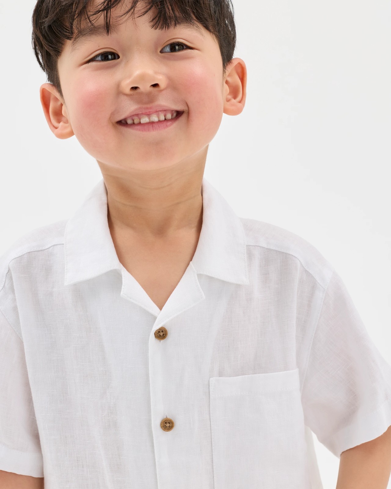European Linen Shirt - White 3 of 5