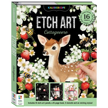 Kaleidoscope Etch Art: Cottagecore - Book