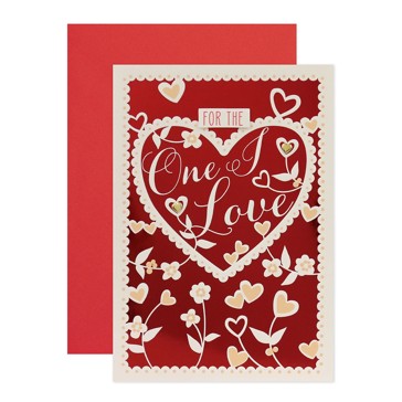 Hallmark Valentine's Day Card - For the One I Love