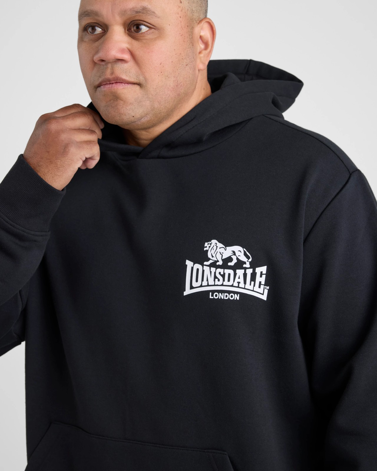 Lonsdale London Plus Sport Hoodie - Black 3 of 5