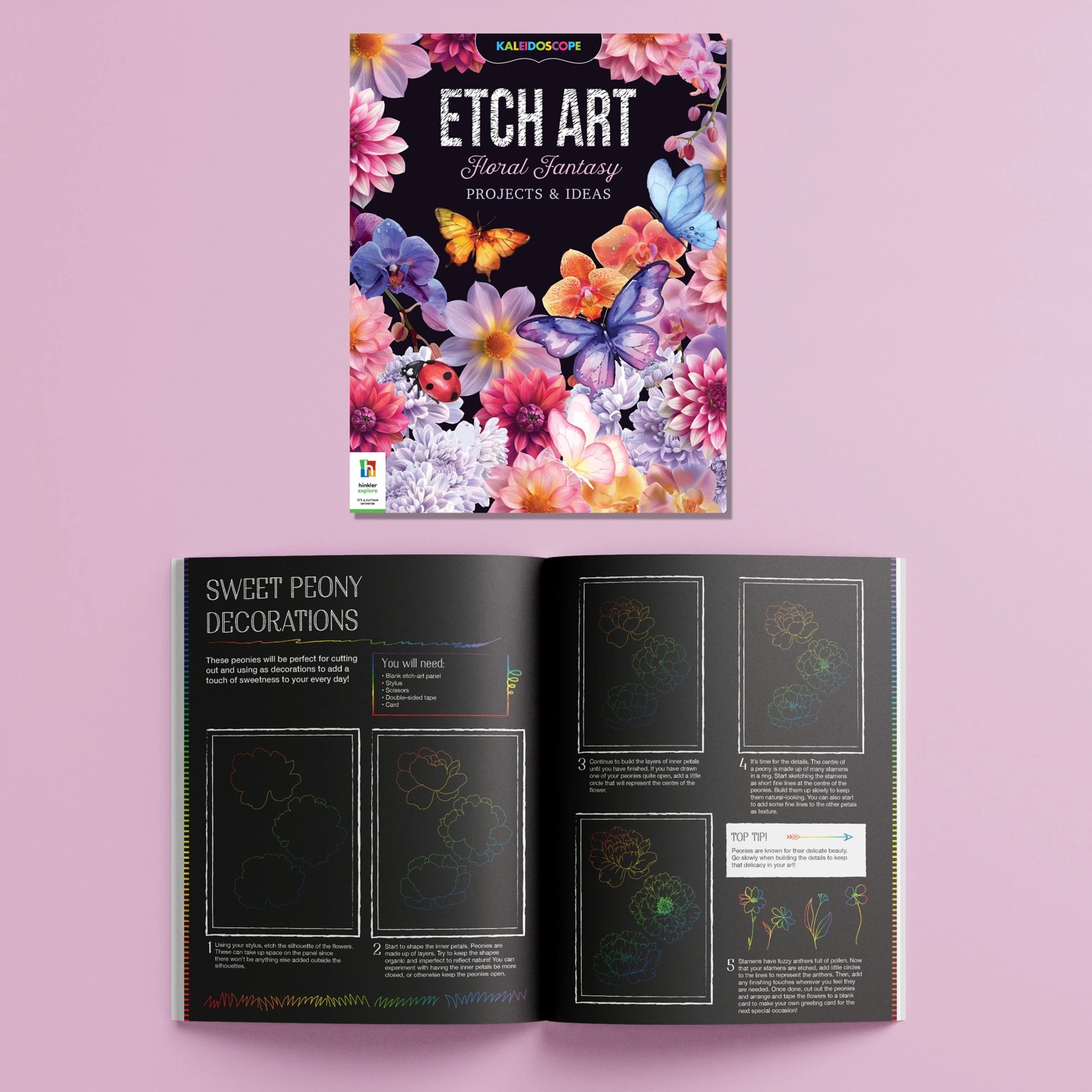 Kaleidoscope Etch Art: Floral Fantasy - Book 4 of 5