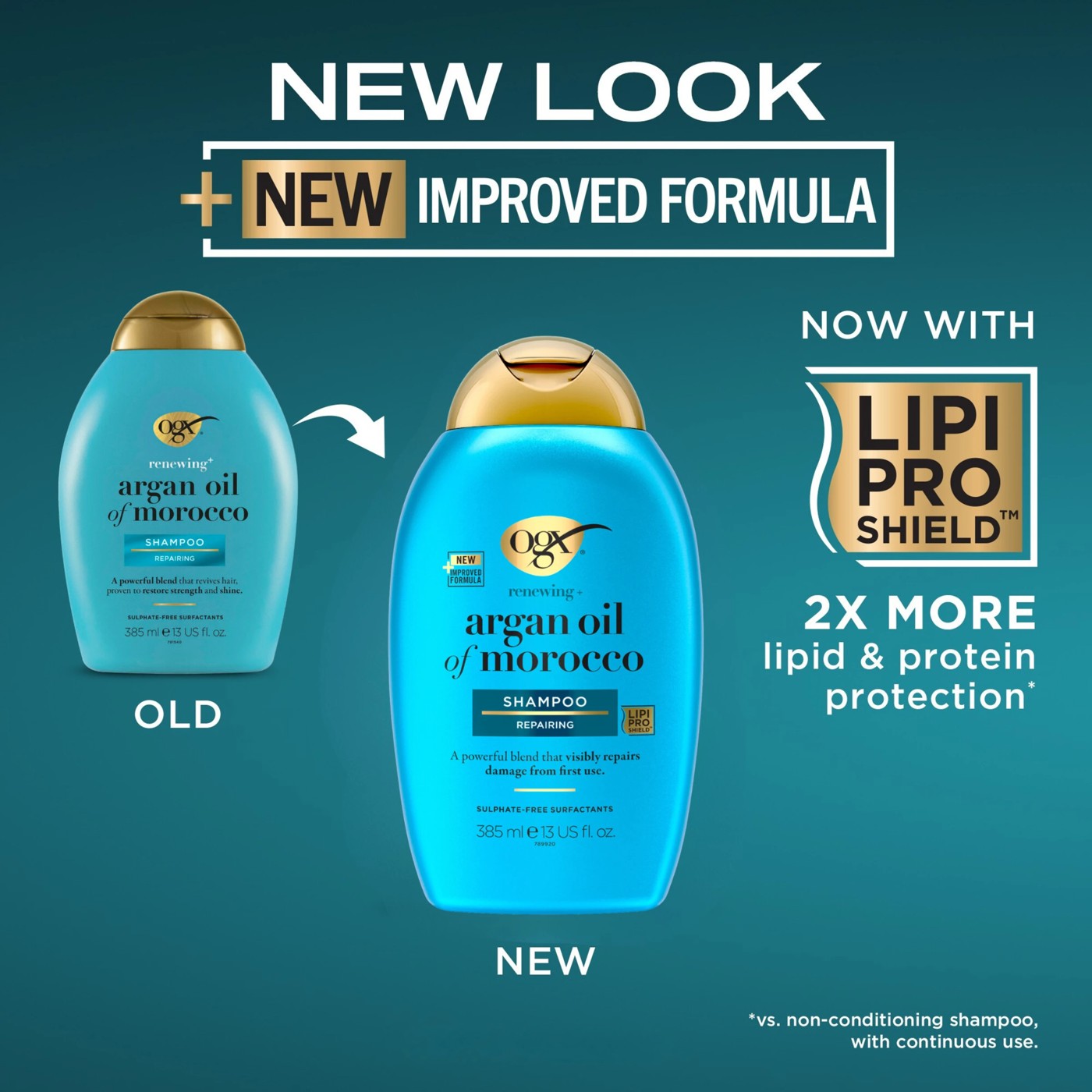 OGX Renewing+ Repairing Argan Oil Of Morocco Shampoo 385ml 3 of 5
