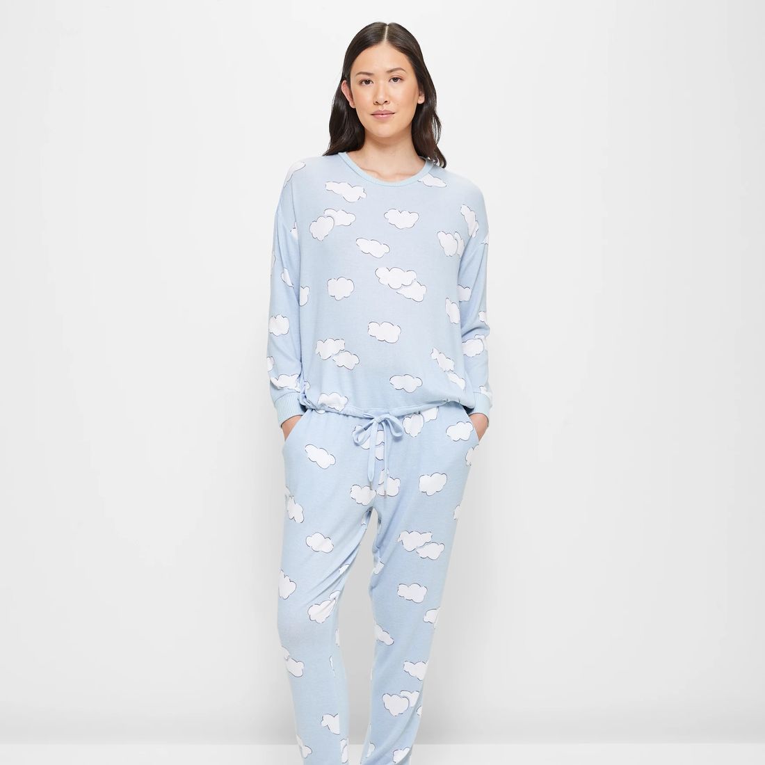 Cosy Sleep Printed Pyjama Set - Blue Clouds | Target Australia
