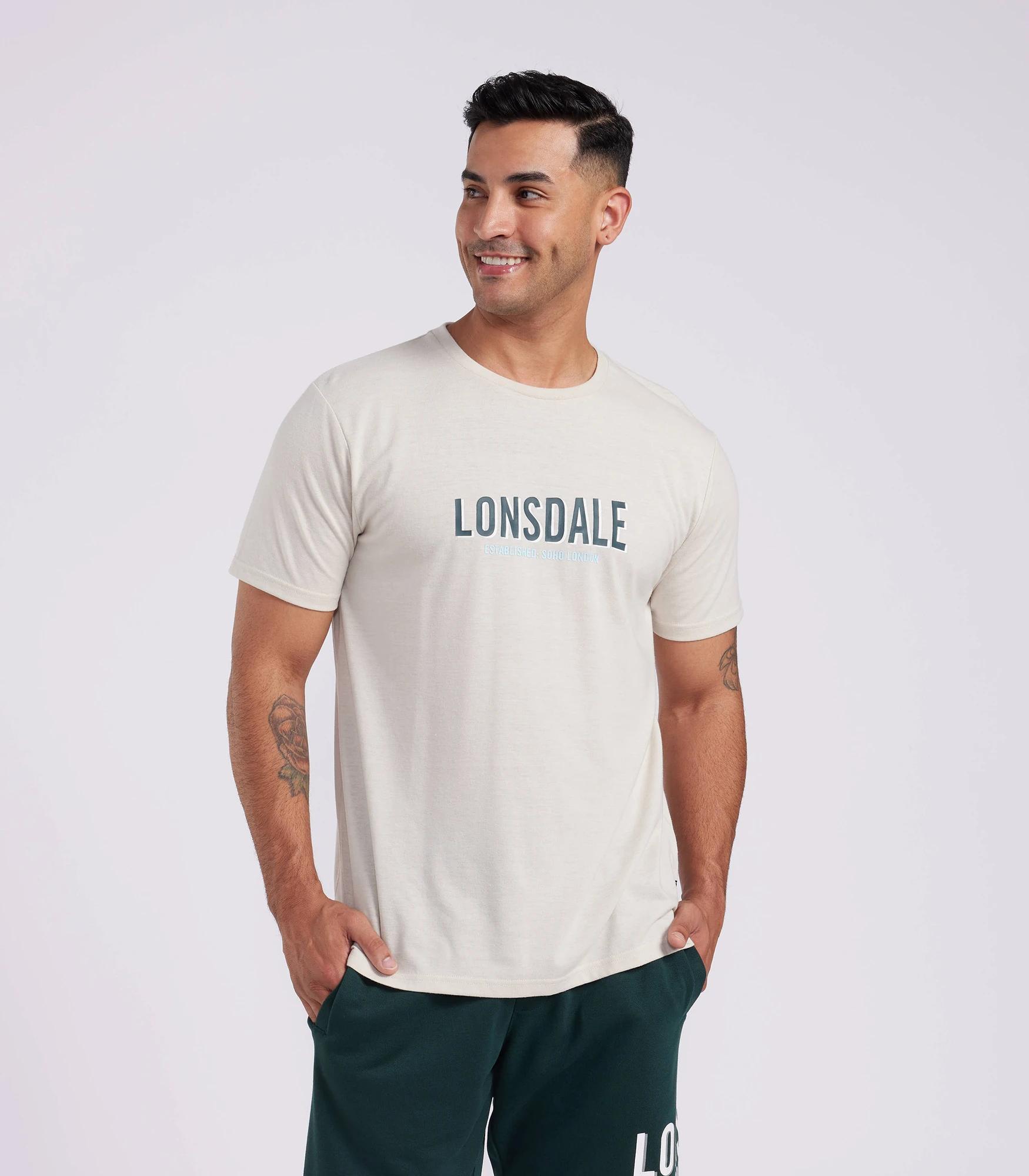lonsdale white t shirt