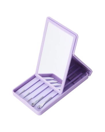 OXX Cosmetics 6 Pack Blackhead Remover Kit with Mirror Case