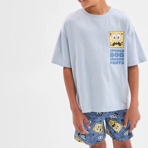 SpongeBob Australian Cotton Older Boys Jersey Pyjama Set