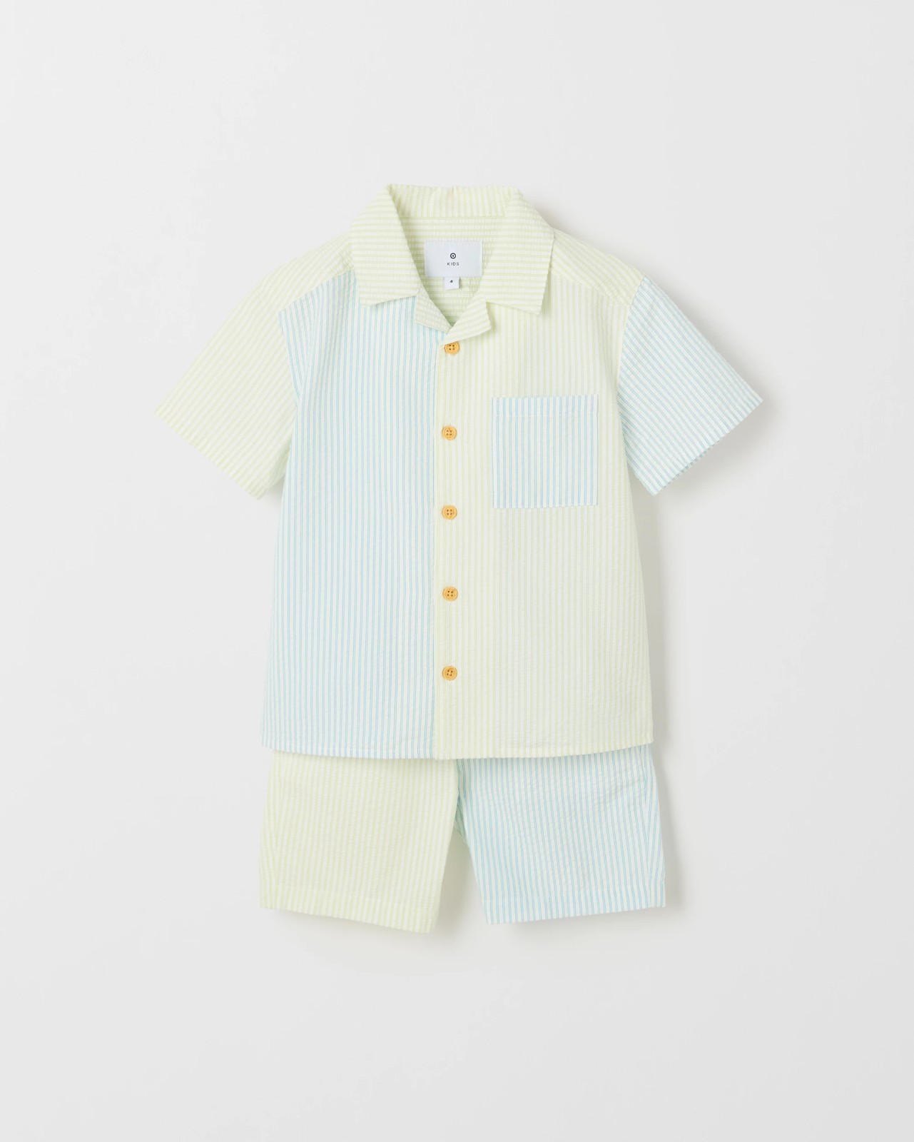 Australian Cotton Short Sleeve Shirt and Shorts Set 5 of 5