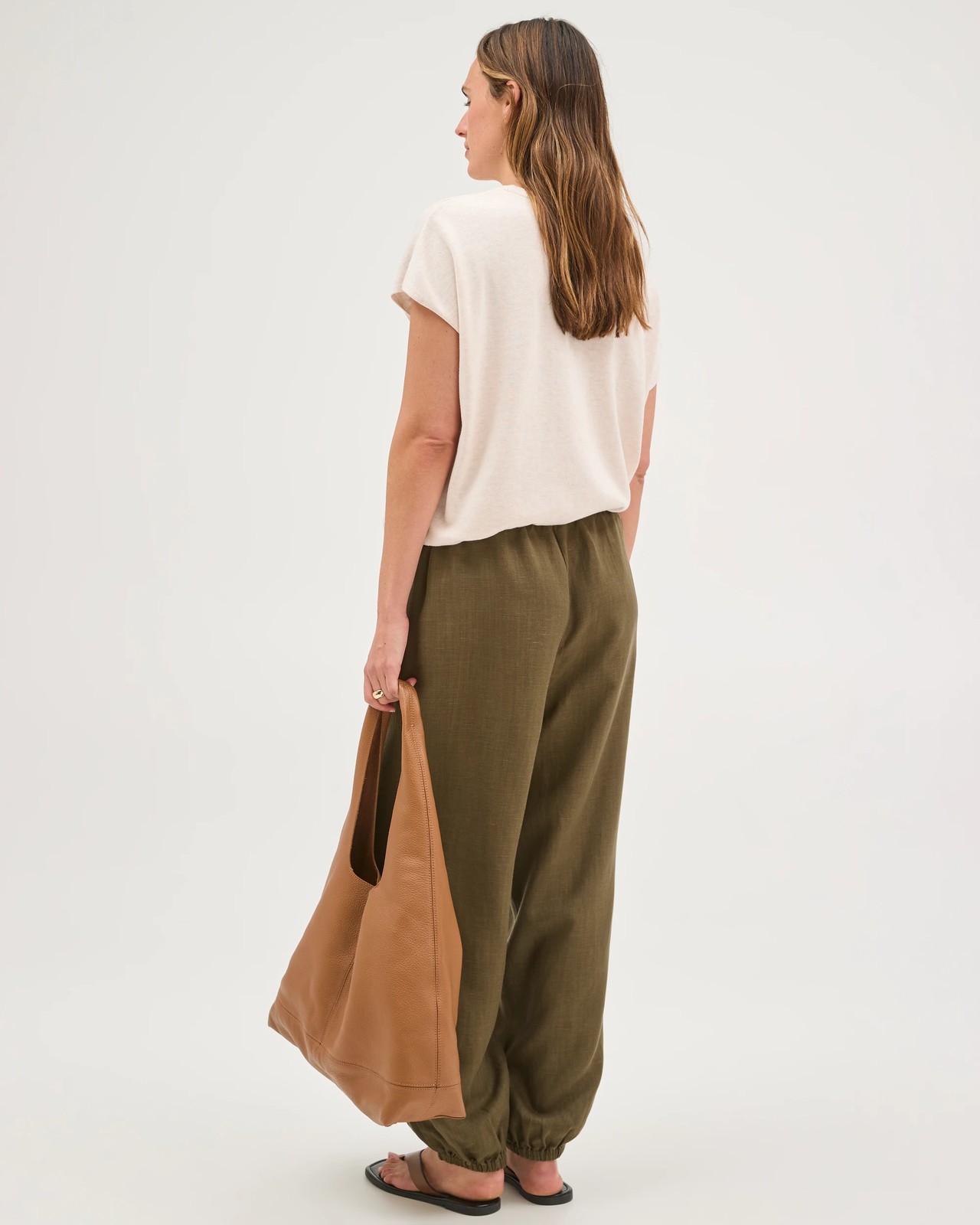 Relaxed Fit Jogger Pants  - Dusty Moss 6 of 6