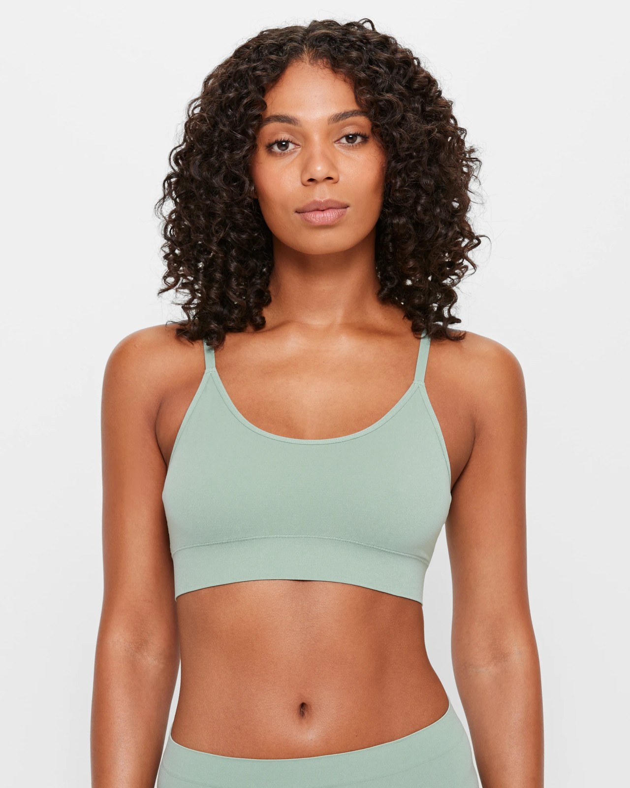 Seamless Crop Top - Jadeite Green