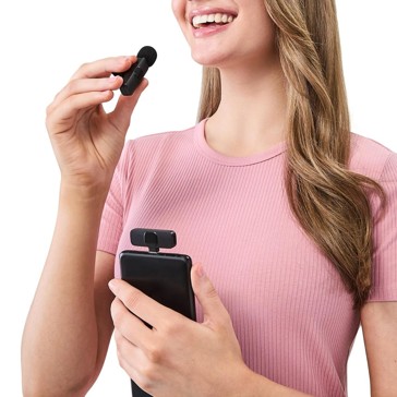 2 Pack Wireless Mini Microphones - Anko