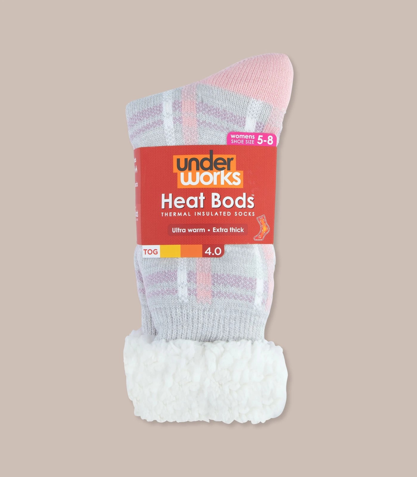 Underworks Heat Bods™ Sherpa 4.0 TOG Crew Socks