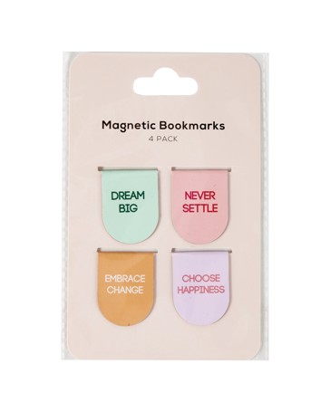 Anko 4 Pack Magnetic Bookmarks