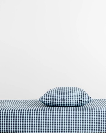 Grayson Gingham Australian Cotton Fitted Sheet Set