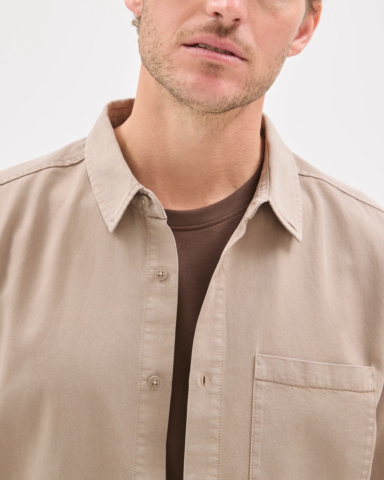 Long Sleeve Washed Shirt - Fallen Rock 3 of 6