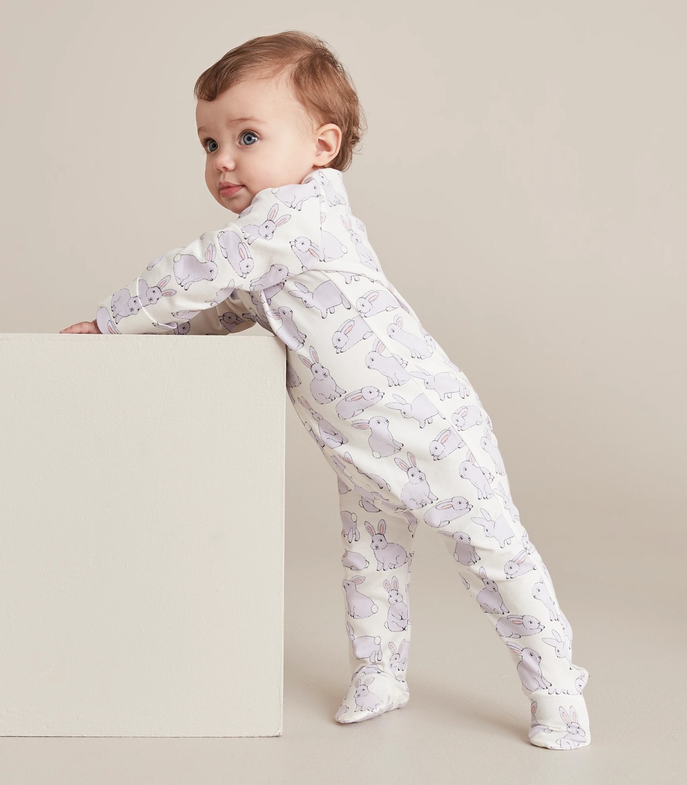 Baby Organic Cotton Print Zip Coverall 5 of 6