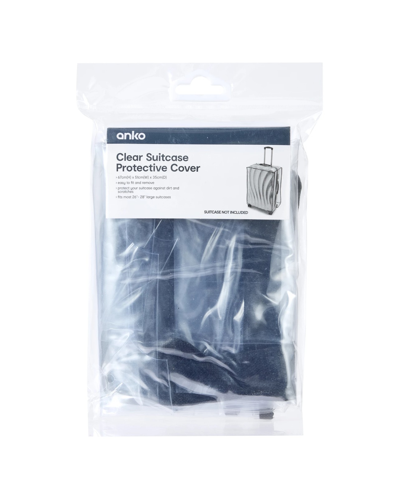 Anko Clear Suitcase Protective Cover 6 of 6