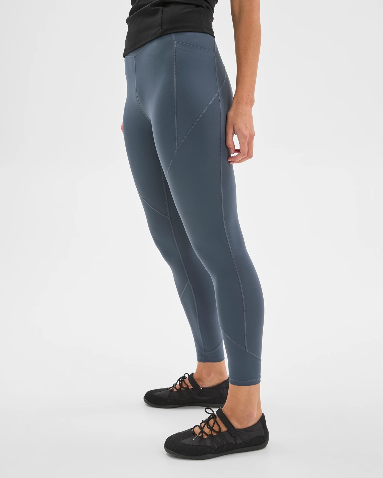 Active Infinity Sculpt High Rise 7/8 Length Tights - Smoke 4 of 6