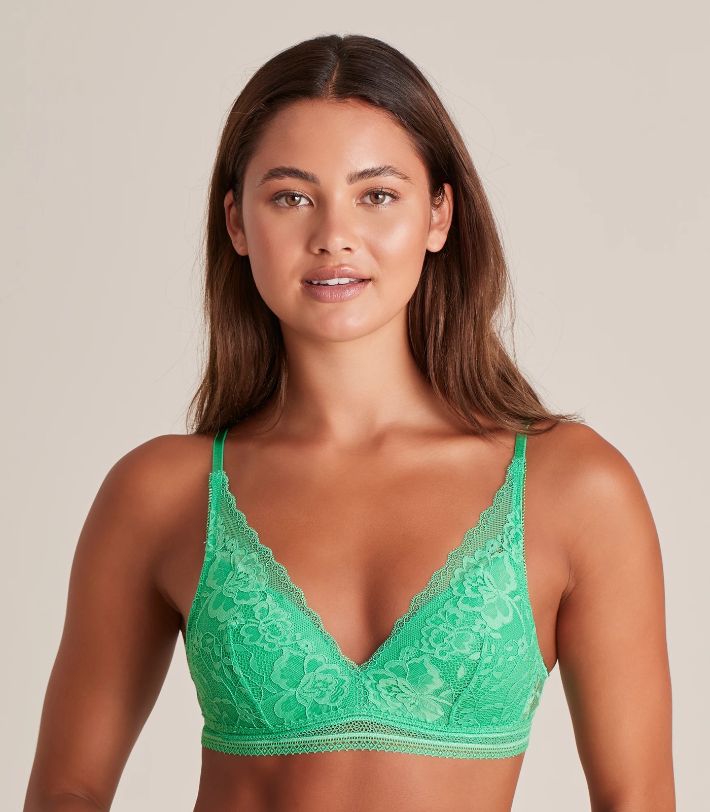 Lily Loves Cotton and Lace Padded Bralette