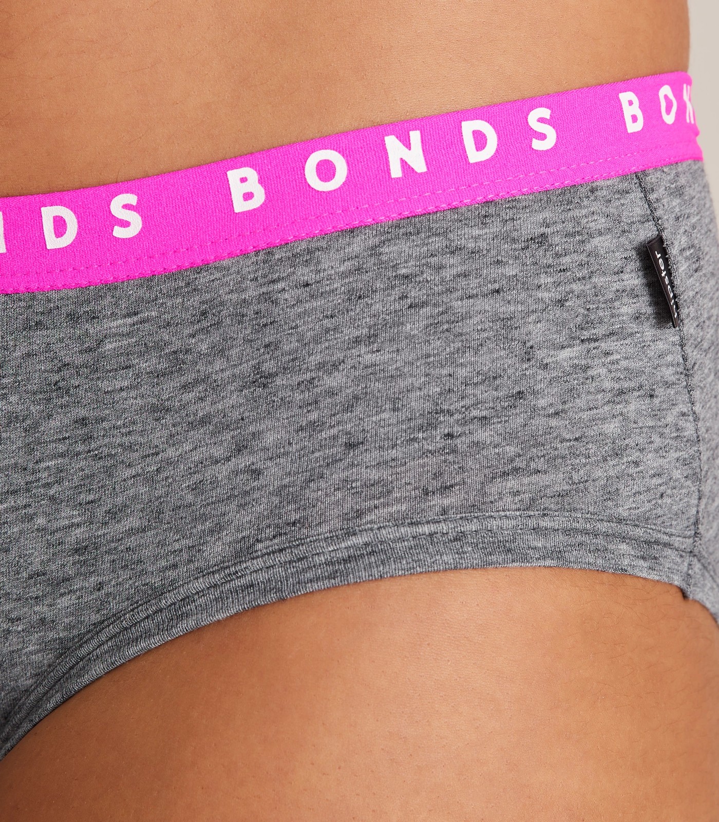 Bonds Women's Hipster Boyleg 3 Pack Grey & Pink
