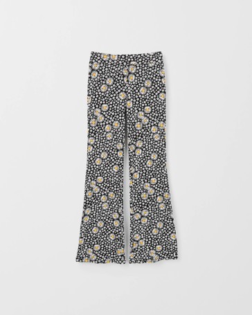 Rib Flare Print Leggings