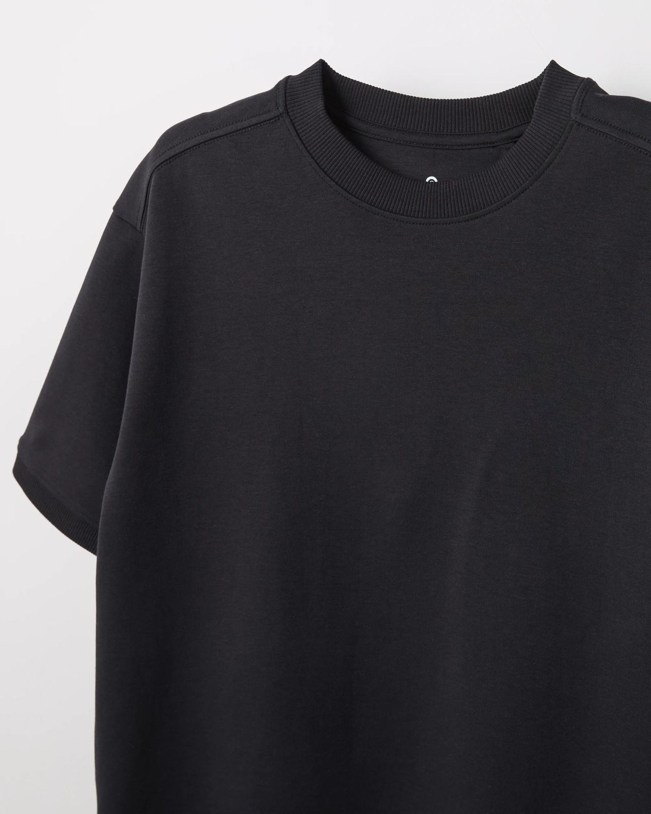 Australian Cotton Blend Interlock Sweat Top - Black 2 of 2