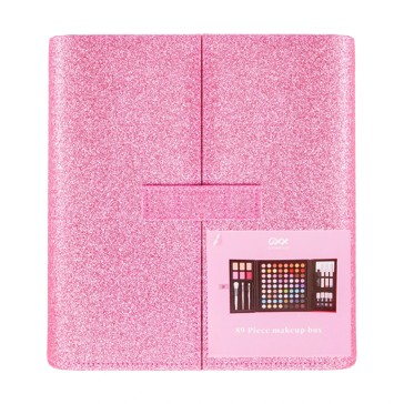 89 Piece Glitter Makeup Box, Soft Glam - OXX Cosmetics