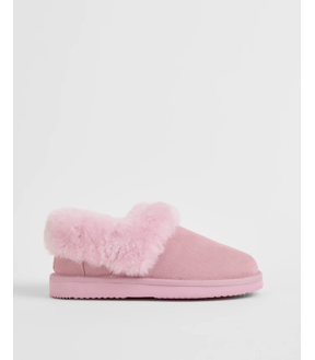 Australian Design UGG Leather and Sheepskin Closed Toe Slippers