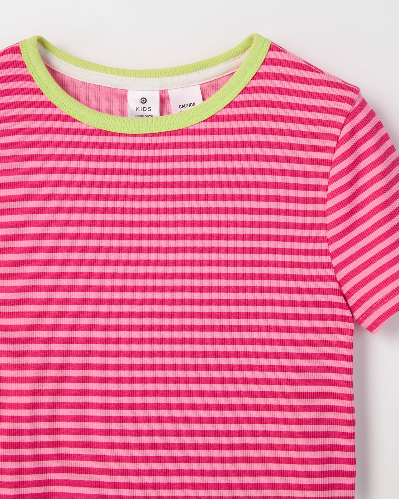 Australian Cotton Older Girls Elevated Knit Pyjama Set - Pink Stripe 2 of 3