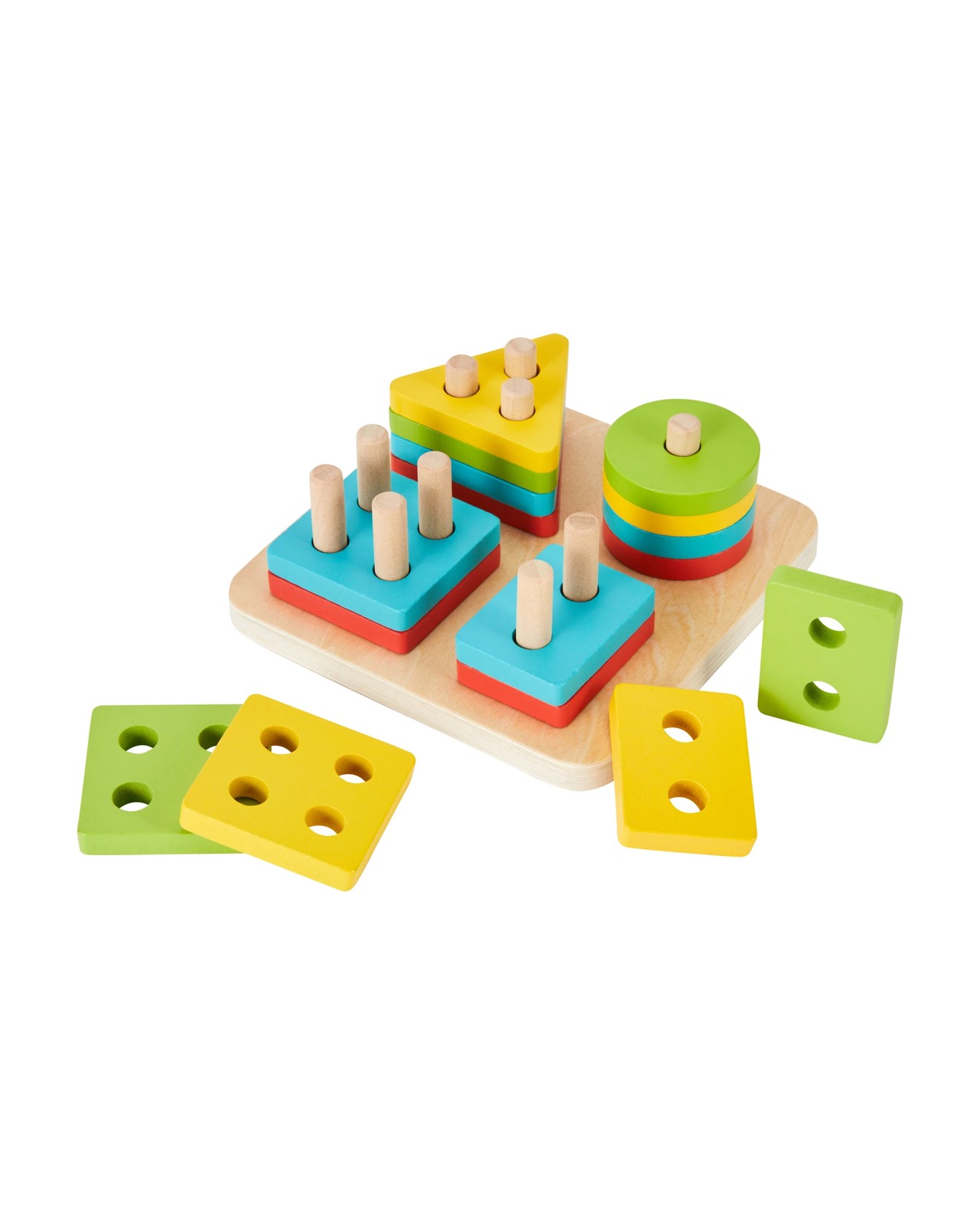 Wooden Multi Shape Stacker - Anko 2 of 6