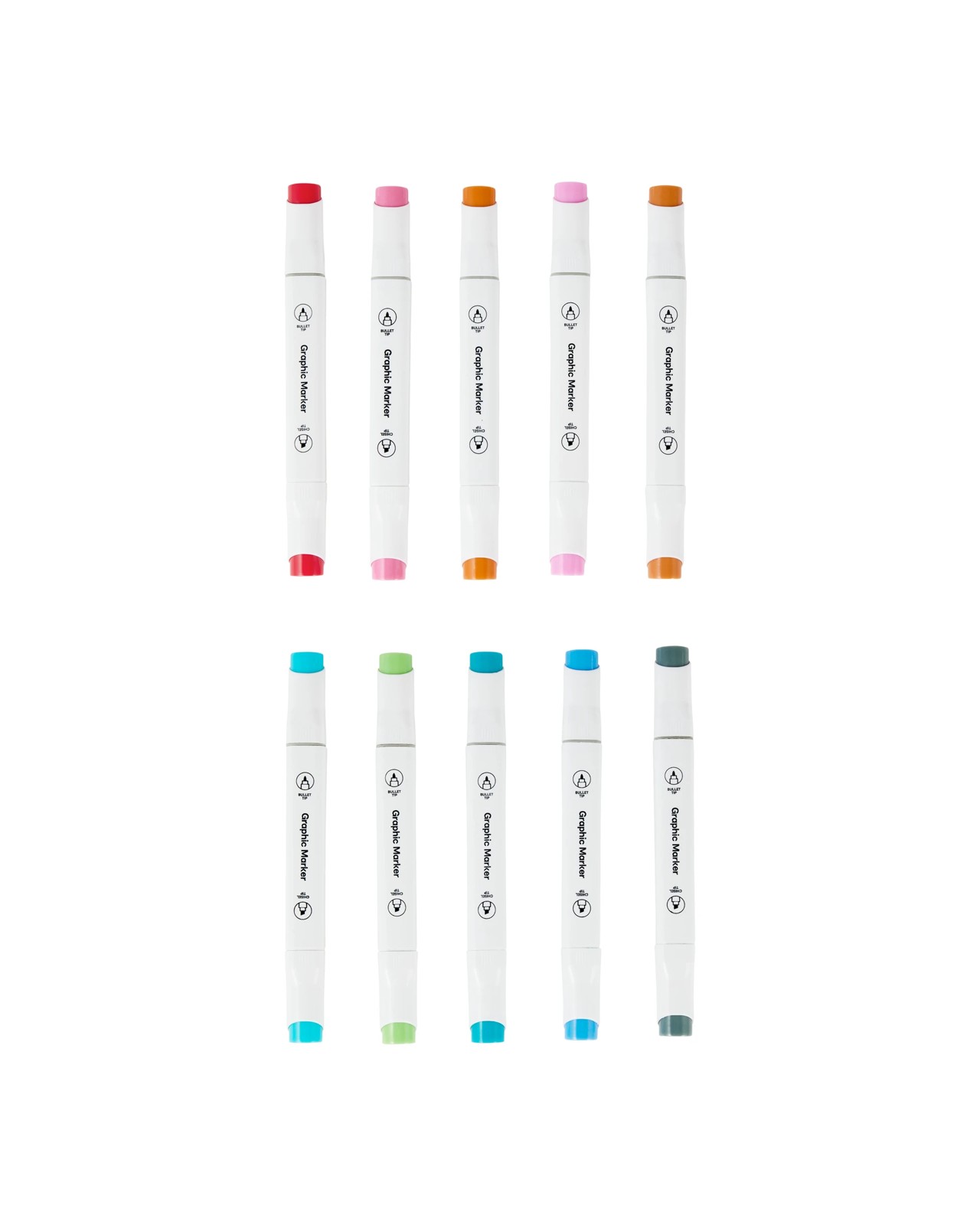 Anko 20 Pack Dual-Tip Markers with Carrying Case - Assorted 3 of 6