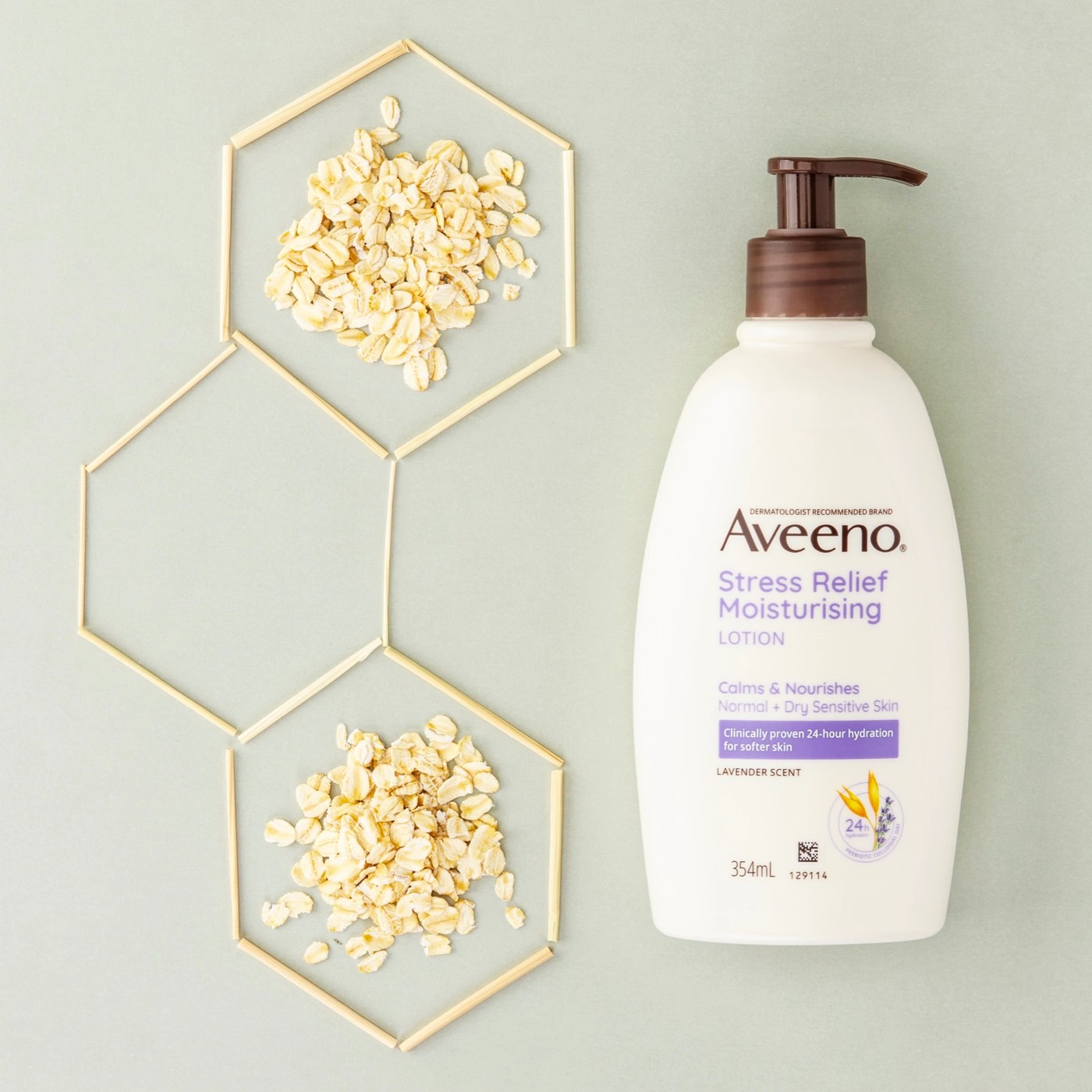 Aveeno Active Naturals Stress Relief Moisturising Lotion 354ml - Lavender, Chamomile & Ylang-Ylang 4 of 5