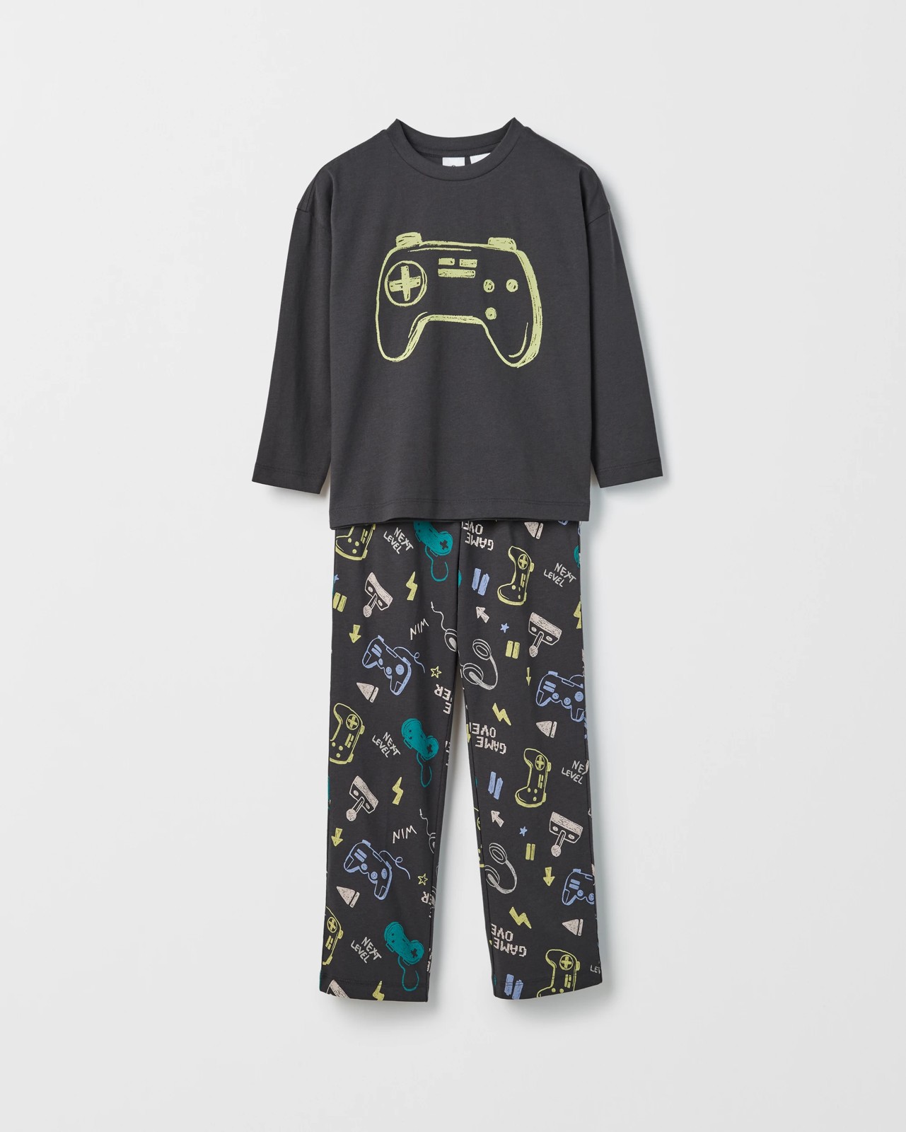 Australian Cotton Younger Boys Oversized Lounge Knit Pyjama Set - Console 5 of 5