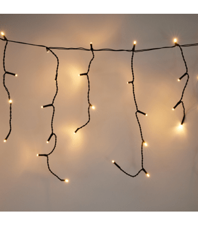 Low Voltage 250 LED Multifunction Warm White Icicle String Lights - Anko