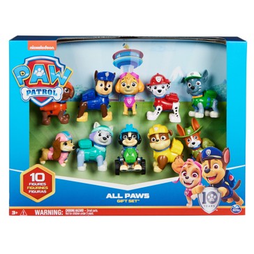 PAW Patrol, 10th Anniversary, All Paws On Deck Toy Figures Gift Pack