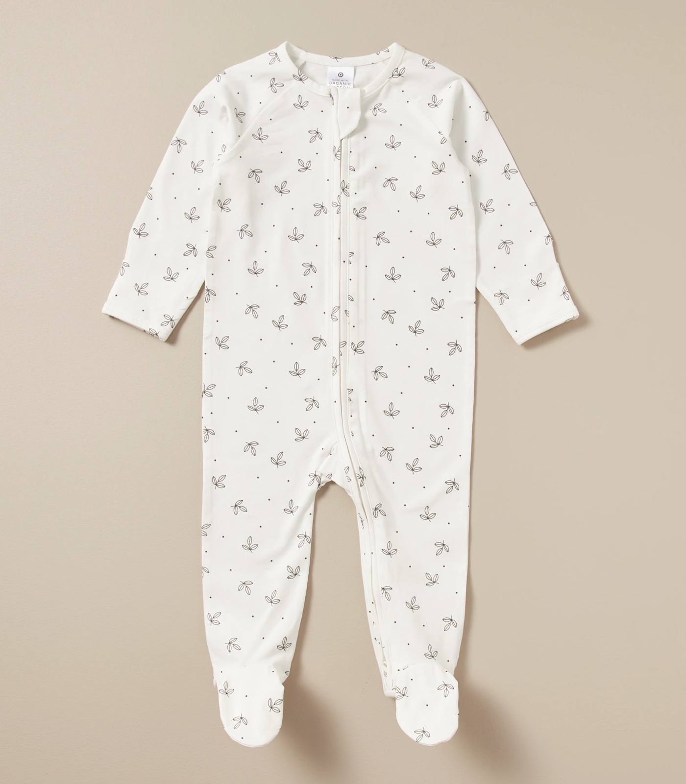 Baby Organic Cotton Rib Zip Coverall 2 of 6