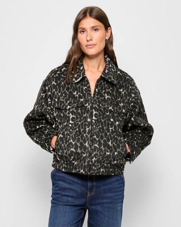 Brushed Cropped Jacket