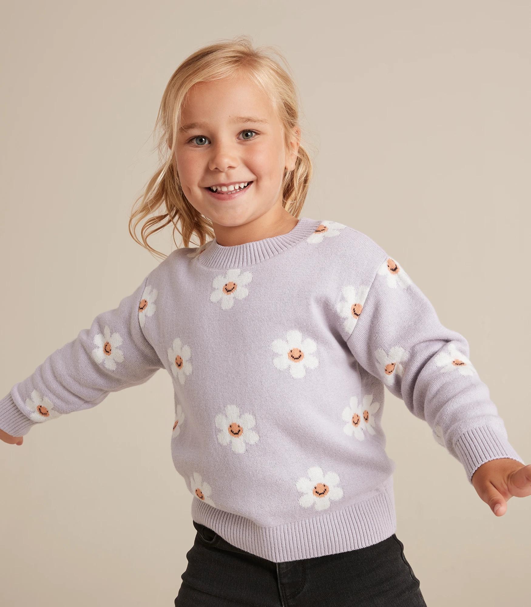 Flower Knit Jumper | Target Australia