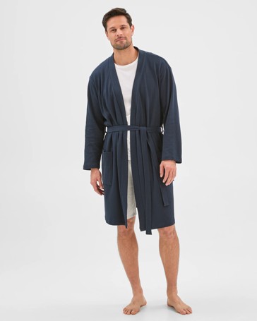 Australian Cotton Waffle Hooded Sleep Gown
