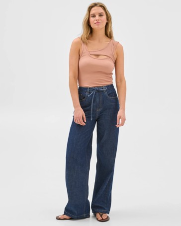 Australian Cotton Double Layer Ribbed Tank Top - Lily Loves